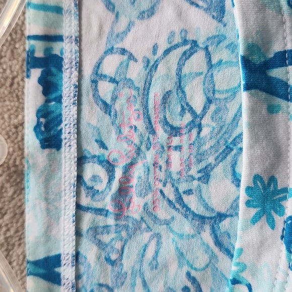 Lilly Pulitzer Andie Top, Resort White, Back It Up, Size S - Picture 2 of 3